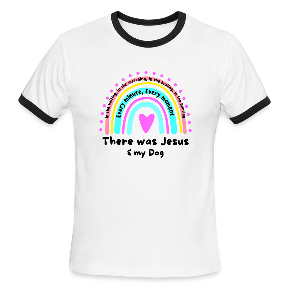 "There Was Jesus" T-Shirt - white/black